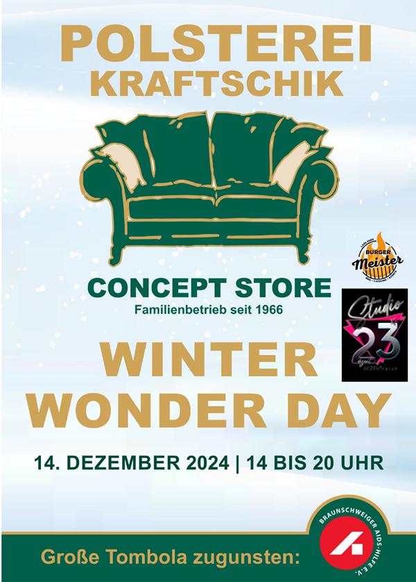 Winter Wonder Day Termin Polsterei Kraftschik Wolfenbüttel 14.12.2024 von 14 bis 20 Uhr