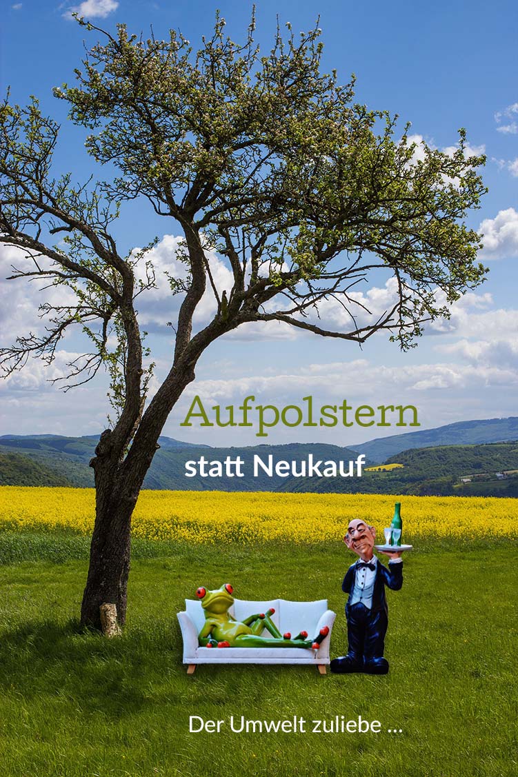 Die Polsterei Kraftschik in Wolfenbüttel polstert Ihre Möbel auf! Aufpolstern statt Neukauf. Nachhaltige Restaurierung von Polstermöbeln durch Polsterei Kraftschik in Wolfenbüttel.